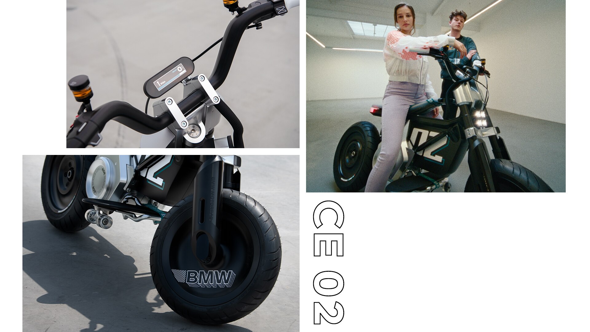 O design da Concept CE 02 da BMW Motorrad é, em simultâneo, emocionante e minimalista.