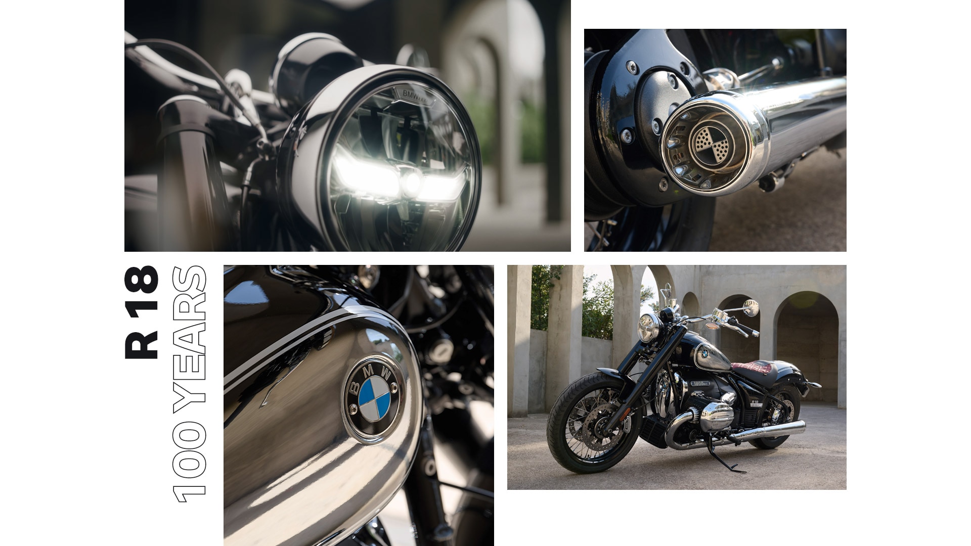 O modelo de edição limitada BMW R 18 100 Years por ocasião do 100.º aniversário da BMW Motorrad 