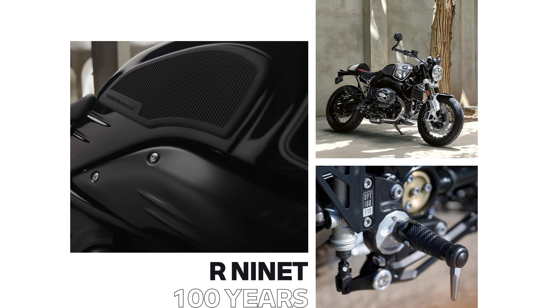 O modelo de edição limitada BMW R nineT 100 Years por ocasião do 100.º aniversário da BMW Motorrad 