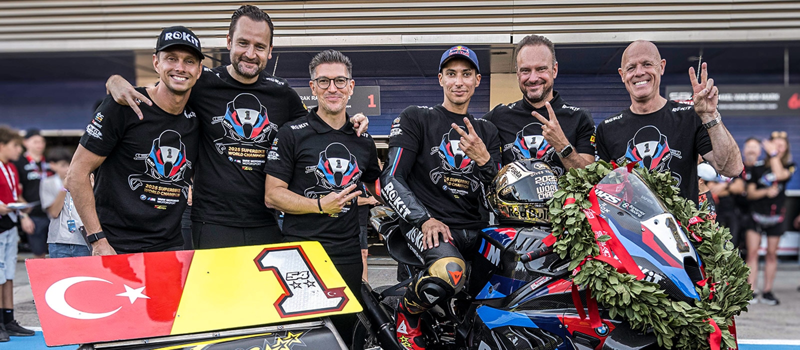 A T-shirt oficial WSBK da BMW Motorrad
