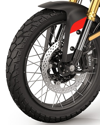 Jantes de raios cruzados da BMW F 450 GS