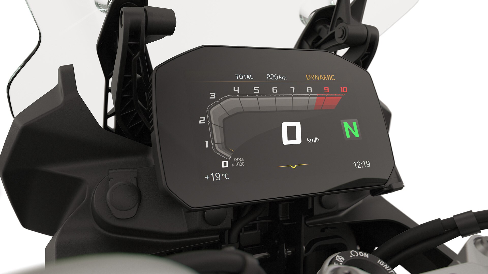 Visor TFT com Connectivity da BMW F 800 GS