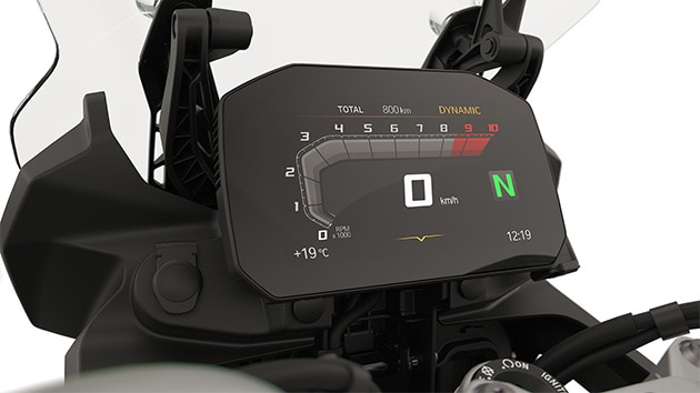 Visor TFT com Connectivity da BMW F 800 GS