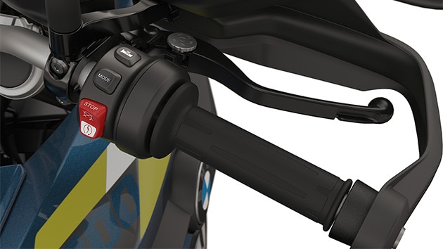 Os punhos aquecidos da BMW F 800 GS