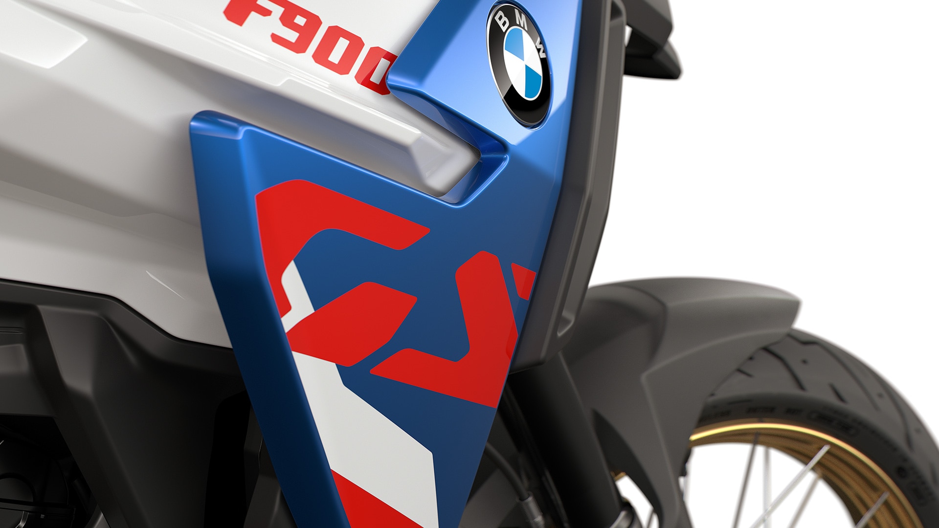 O logótipo GS marcante na F 900 GS da BMW Motorrad