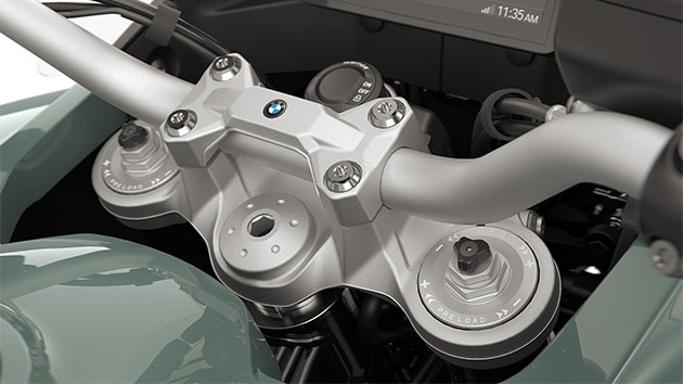A forquilha ajustável da F 900 GS Adventure da BMW Motorrad