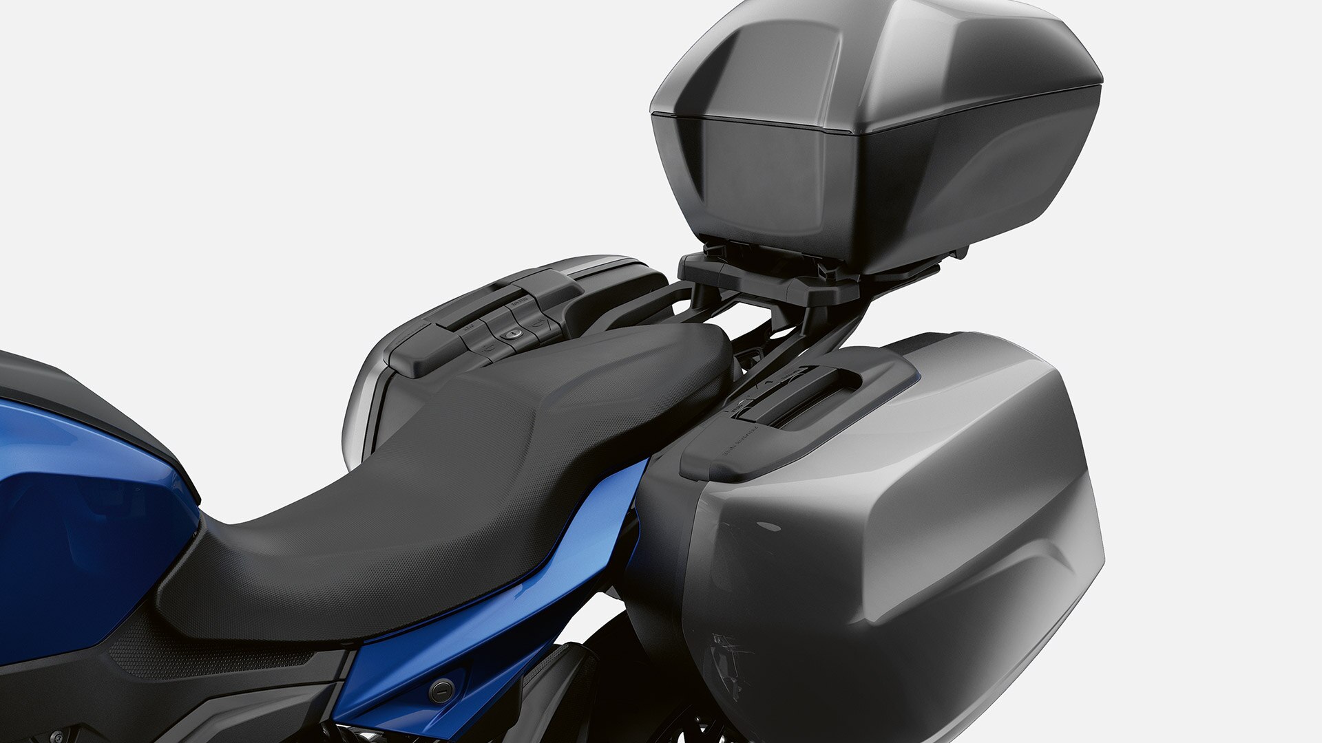 Aqui veem-se as possibilidades de bagagem da F 900 XR.