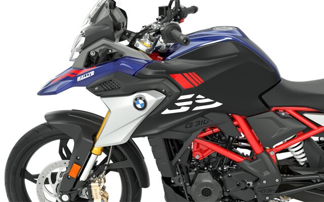 Vemos a linha típica GS da G 310 GS.