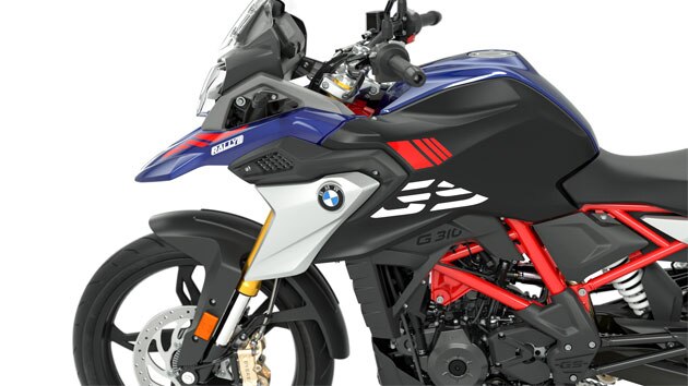Vemos a linha típica GS da G 310 GS.