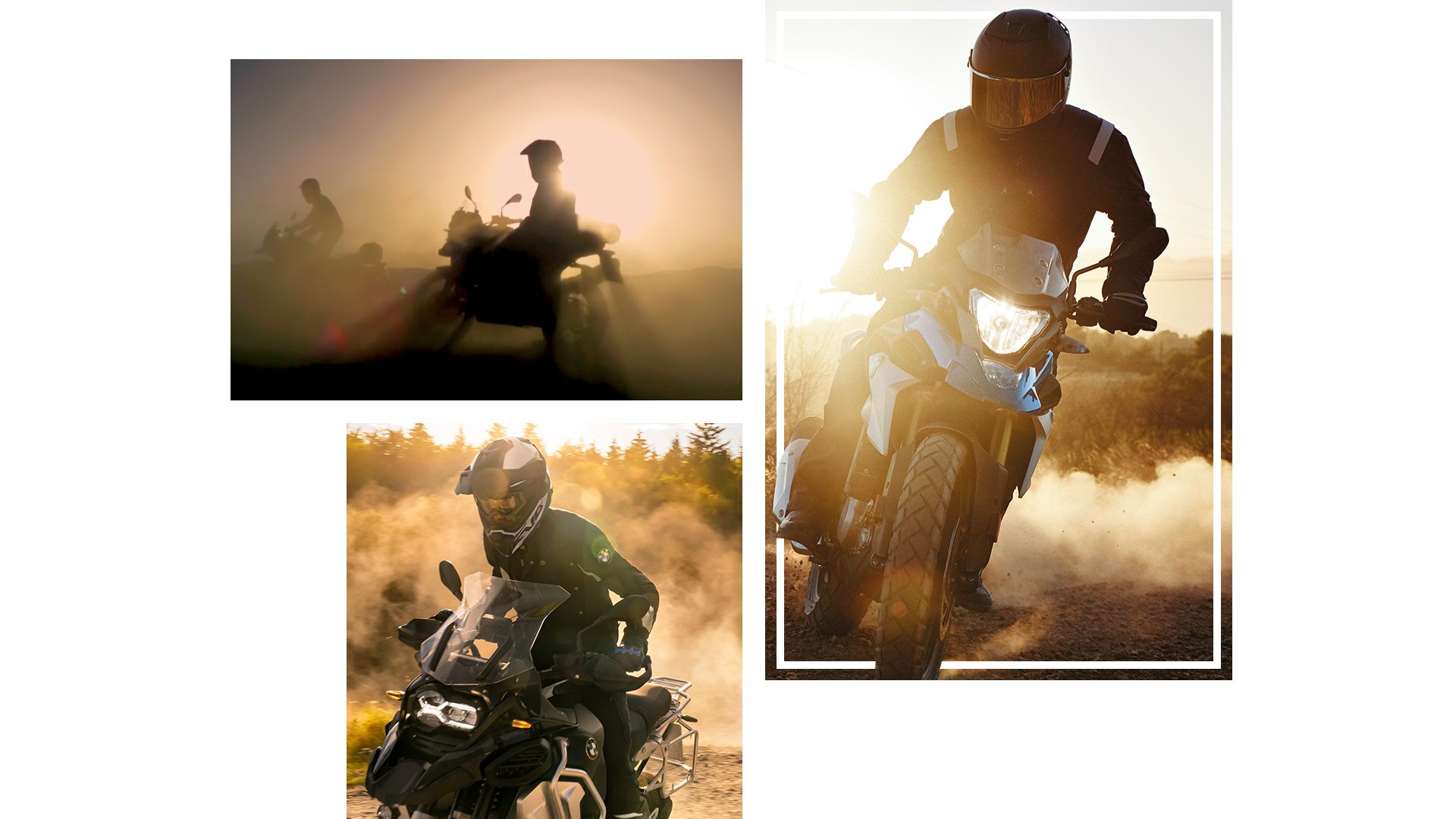 Composição com os modelos BMW Motorrad GS.