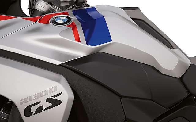 A inscrição “GS Trophy” da R 1300 GS Trophy da BMW Motorrad