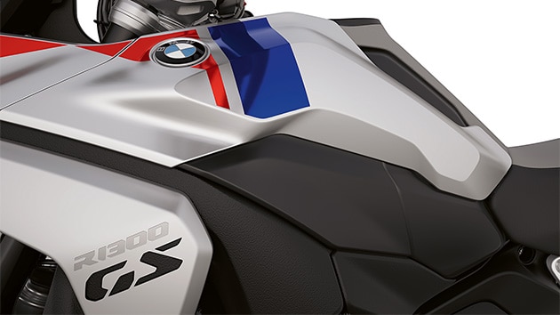 A inscrição “GS Trophy” da R 1300 GS Trophy da BMW Motorrad