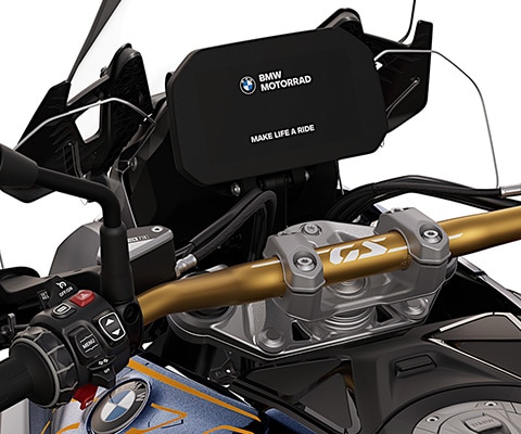 O guiador em dourado da BMW R 1300 GS Option 719 Biscaya