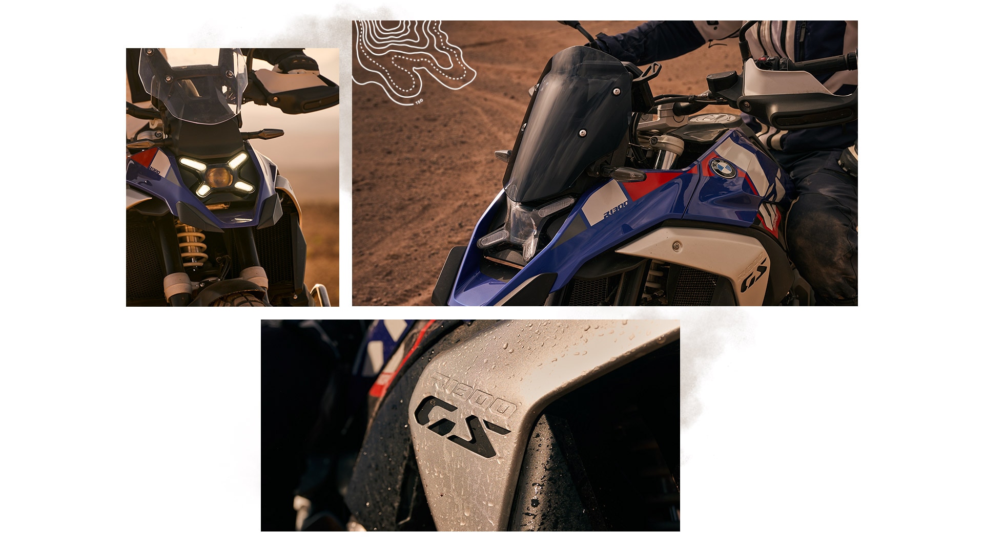 O design desportivo da R 1300 GS Trophy da BMW Motorrad