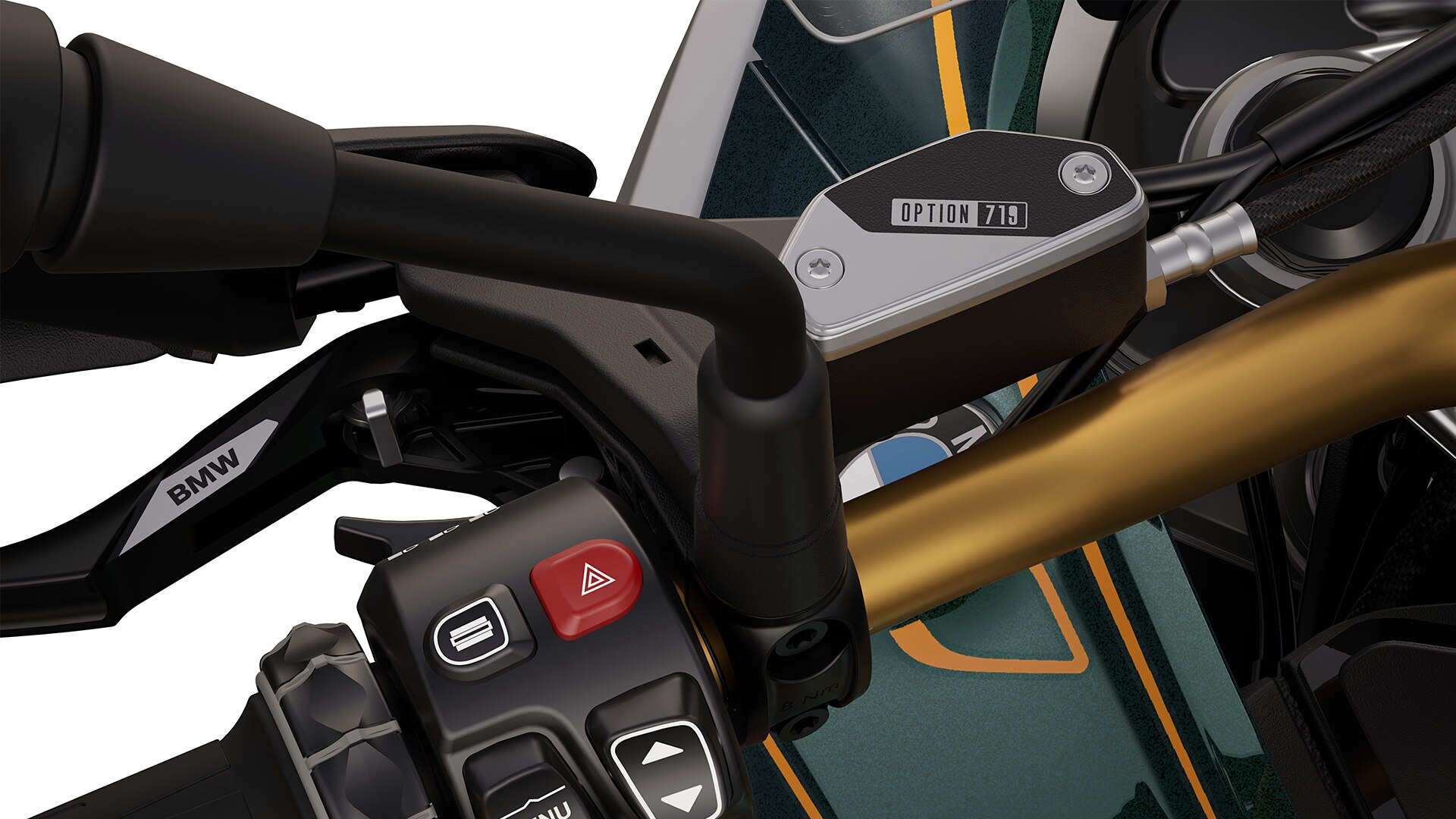 As peças maquinadas Option 719 da R 1300 GS Tramuntana