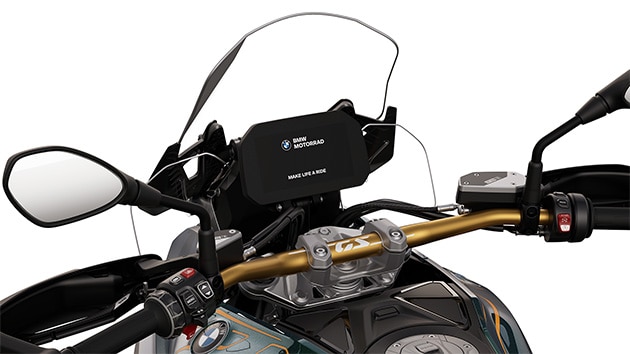 O guiador dourado da R 1300 GS Option 719 Tramuntana
