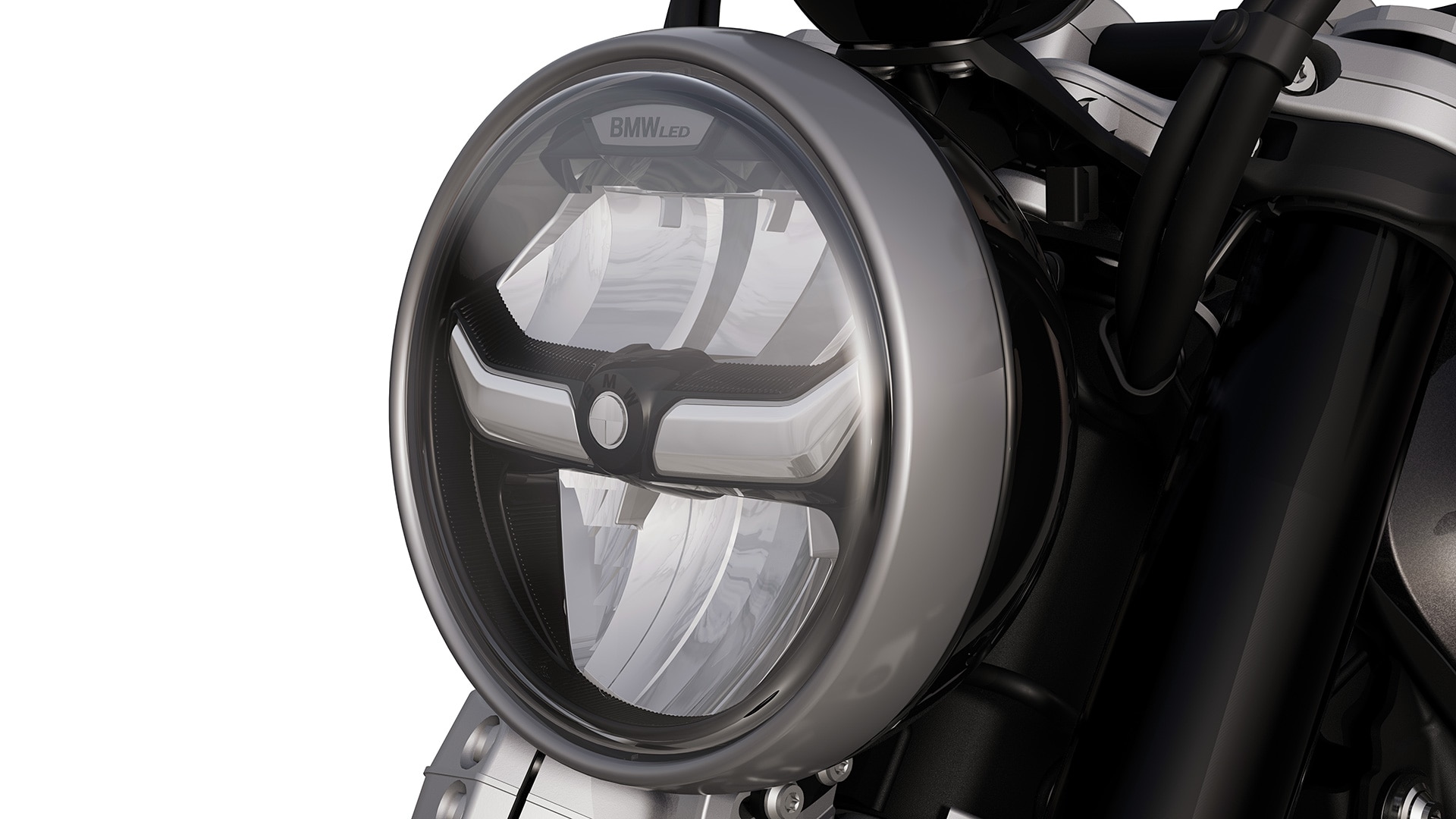 A R 12 da BMW Motorrad com farol LED e luz diurna