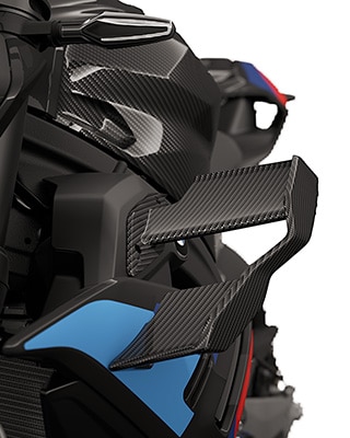 As asas de carbono M da M 1000 R da BMW Motorrad