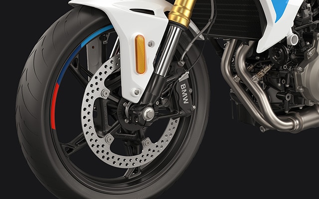 As decorações das jantes da F 450 R da BMW Motorrad