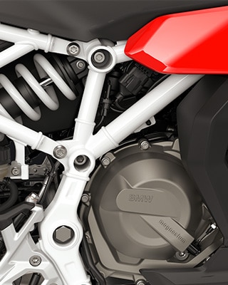 O motor bicilíndrico em linha da F 450 RR da BMW Motorrad