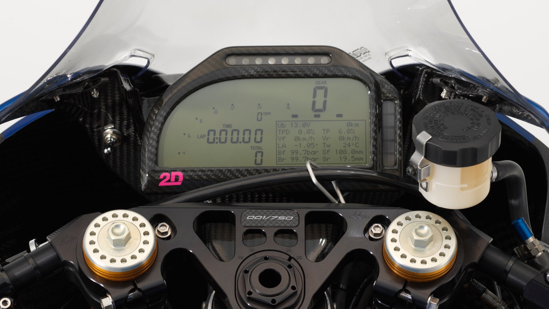 Painel de controlo 2D da HP4 Race