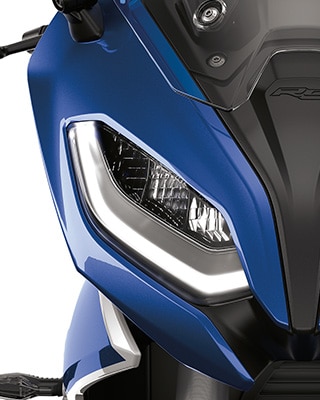 Frente com luzes diurnas em LED da R 1250 RS
