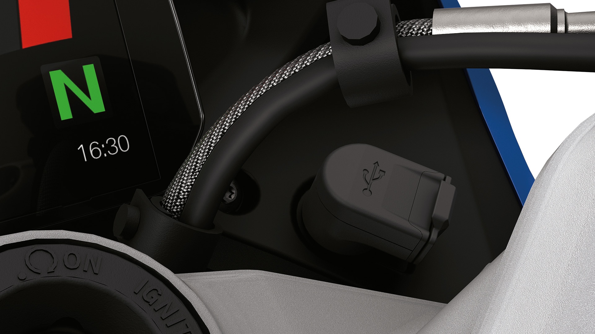 Tomada de carregamento USB da R 1250 RS