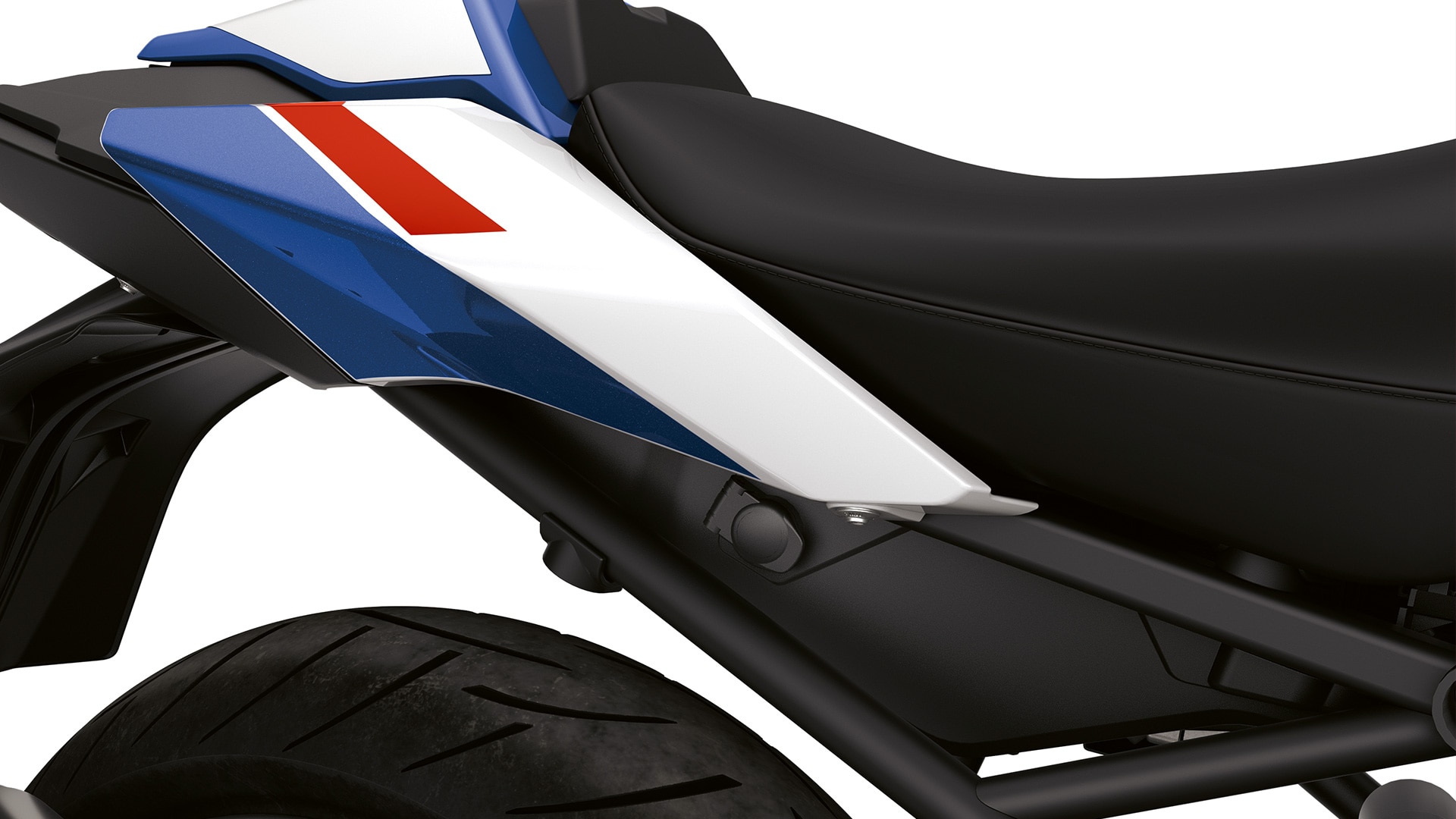 Tomada de carregamento de 12 V na traseira da R 1250 RS