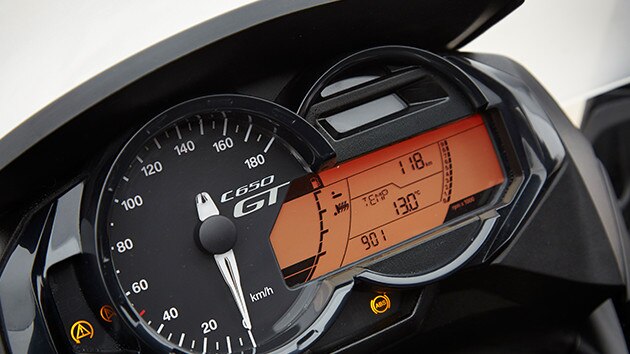 Painel de instrumentos da C 650 GT