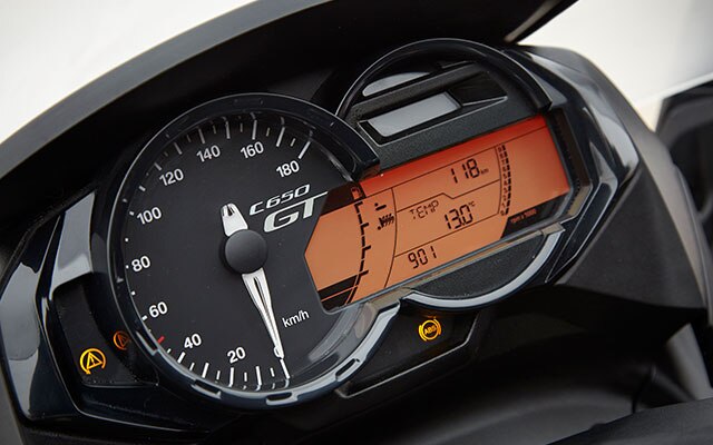 Painel de instrumentos da C 650 GT