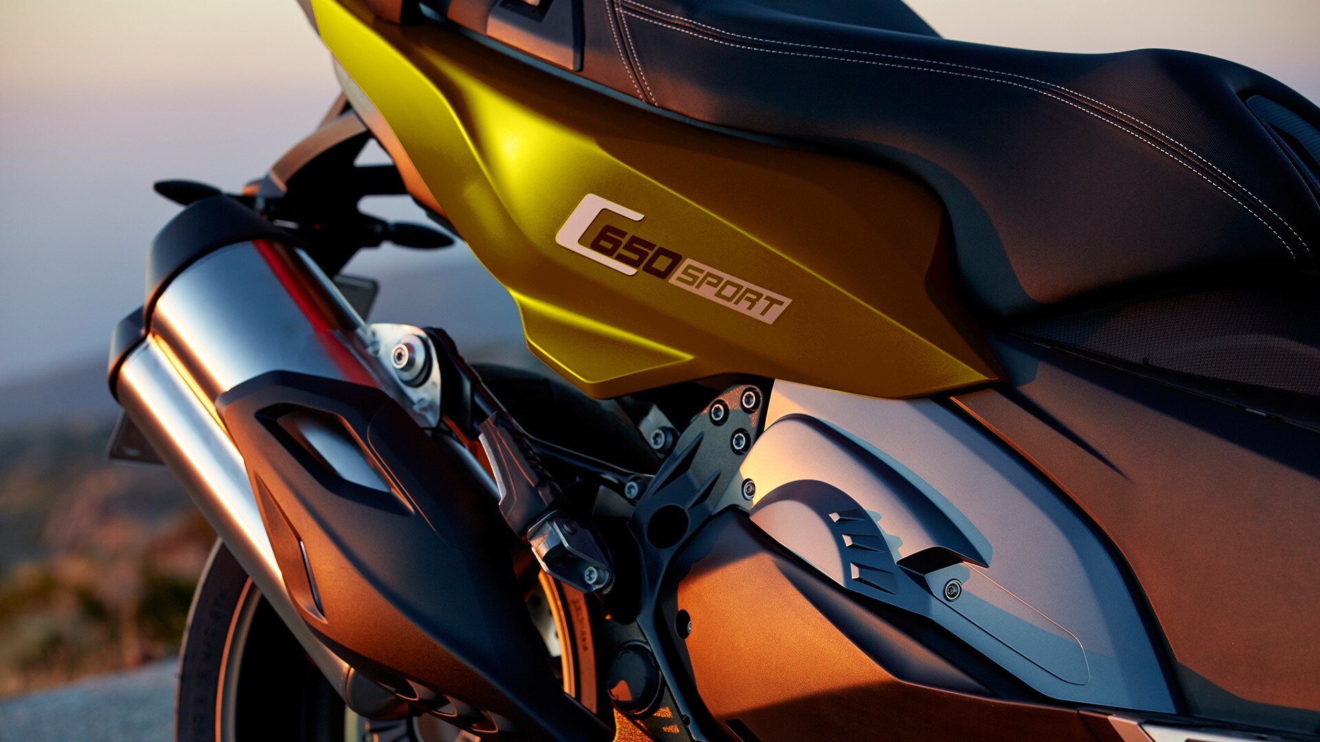 Secção traseira da C 650 Sport
