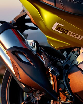 Secção traseira da C 650 Sport