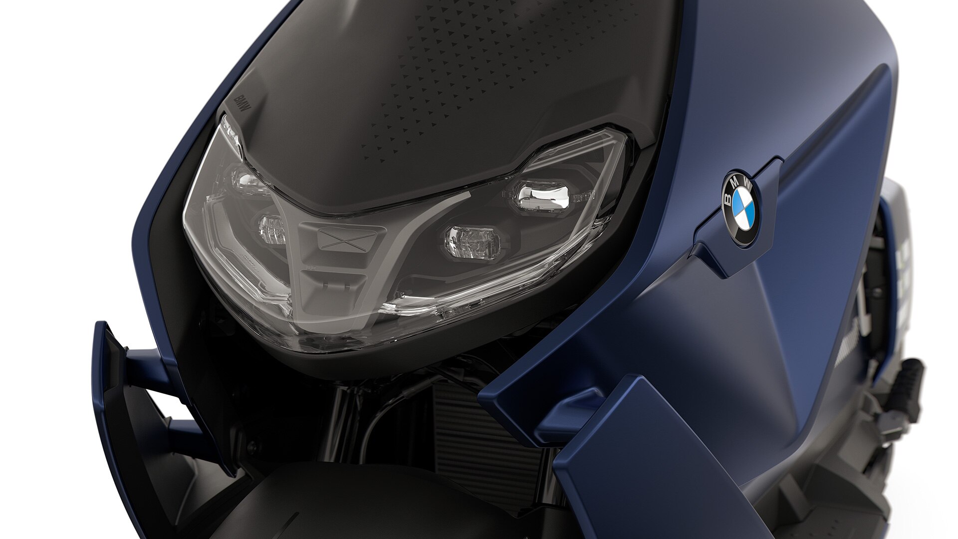 O design de iluminação da CE 04 da BMW Motorrad